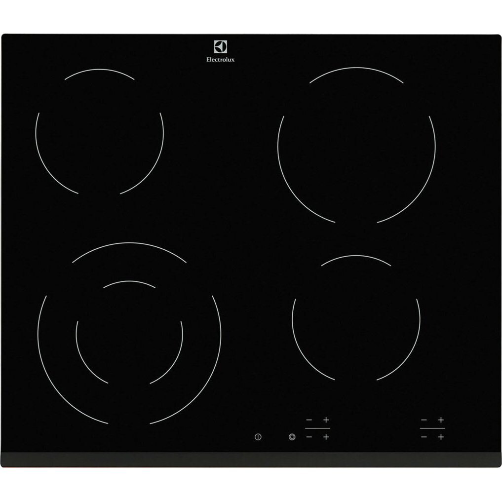 Plita incorporabila Electrolux EHF6241FOK, Vitroceramica, 4 Zone, Touch control, 60 cm, Negru