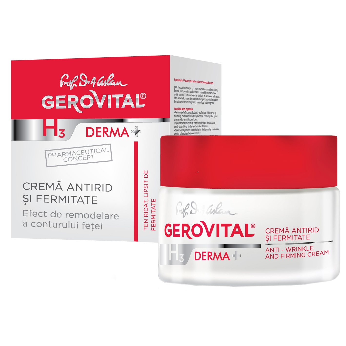 Gerovital H3 Derma+ anti-wrinkle and firming cream, 50 ml