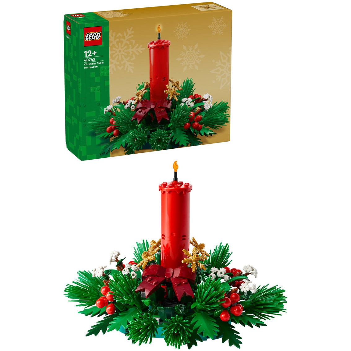 LEGO® - Decoratiune pentru masa de Craciun 40743, 433 piese