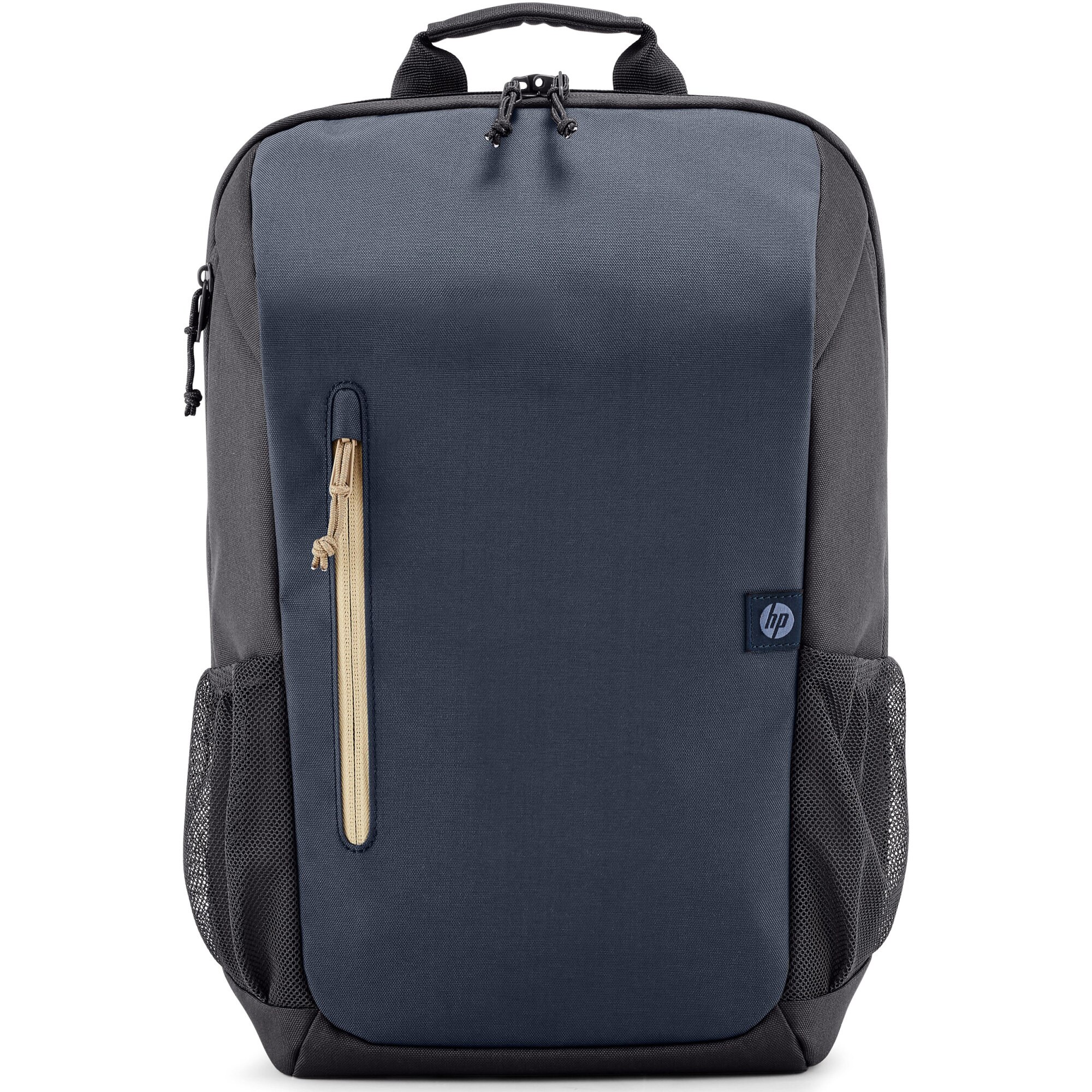 Rucsac laptop HP Travel Blue Night, 18 litri, 15,6 inch, exterior realizat 100% din materiale reciclate, usor (510g), buzunar pentru tracker, albastru