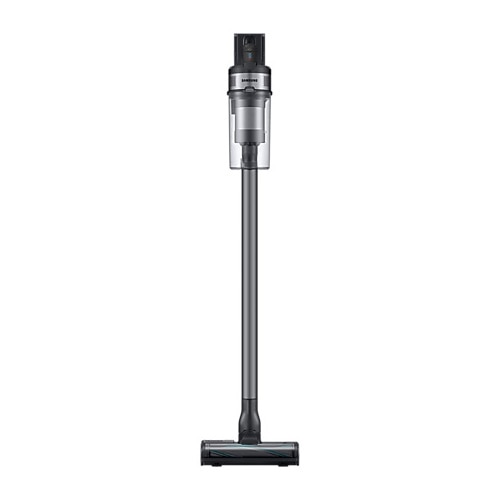 Aspirator vertical Samsung Jet 75E Complete VS20B75ACR5GE, 08L, 252V, 550W, Digital Inverter, Perie Turbo pentru covoare, Perie Soft pentru parchet, perie Pet, 60 min autonomie, Argintiu