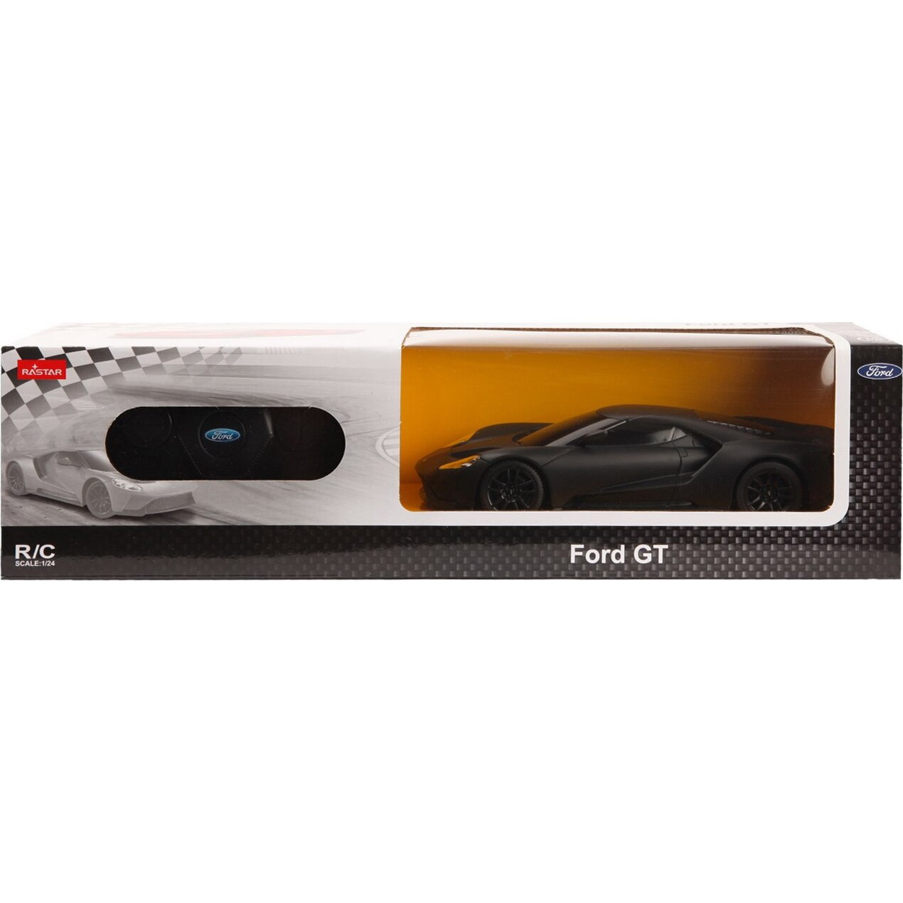 Masinuta Rastar RC - Ford GT, negru, 1:24