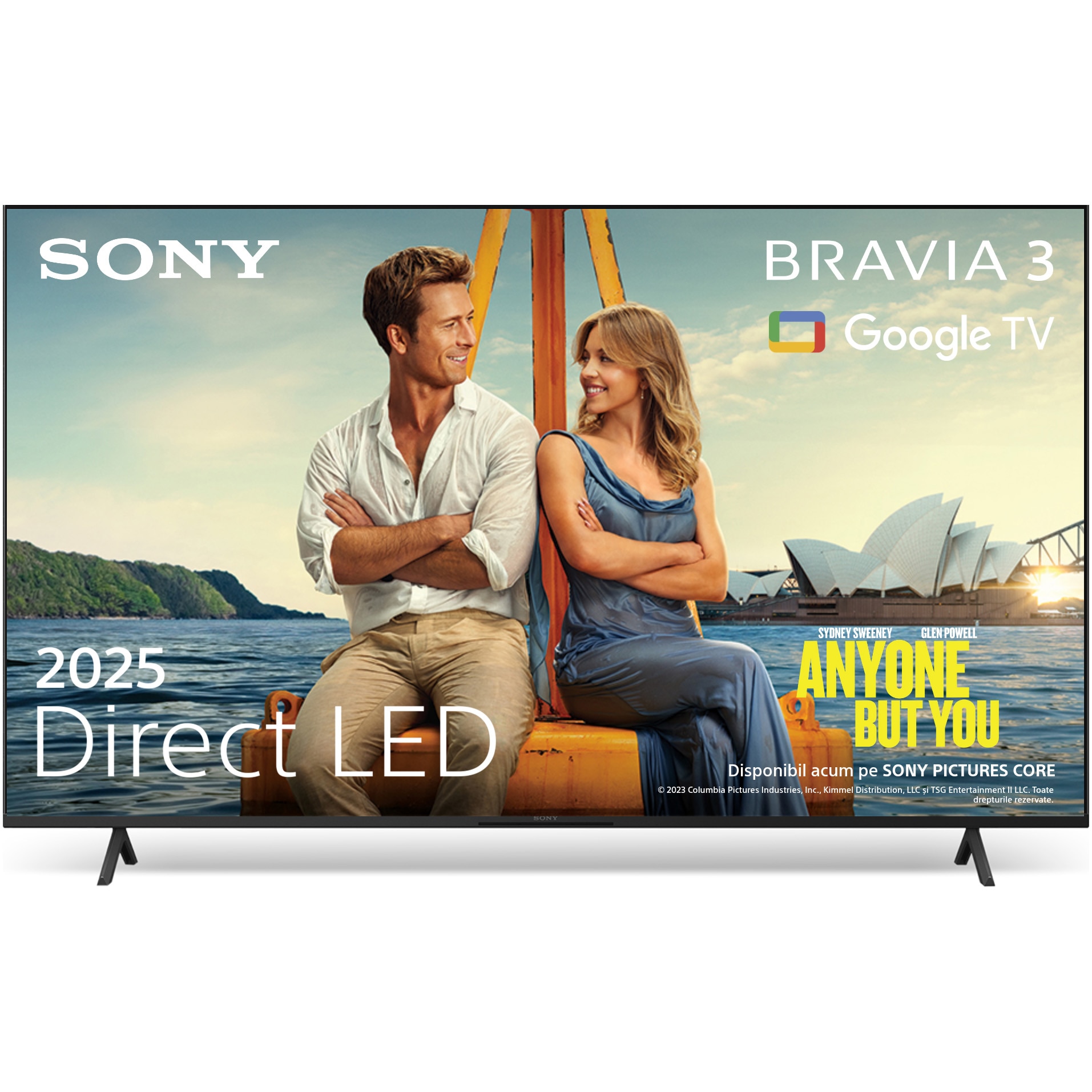 Televizor Sony BRAVIA 3 LED 43S39, 108 cm, Smart Google TV, 4K Ultra HD, Clasa E (Model 2025)
