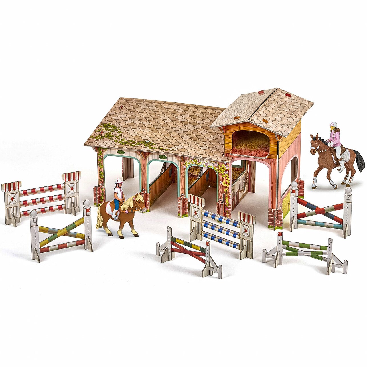 Set figurine Papo - Cai si Ponei, Clubul Poneilor