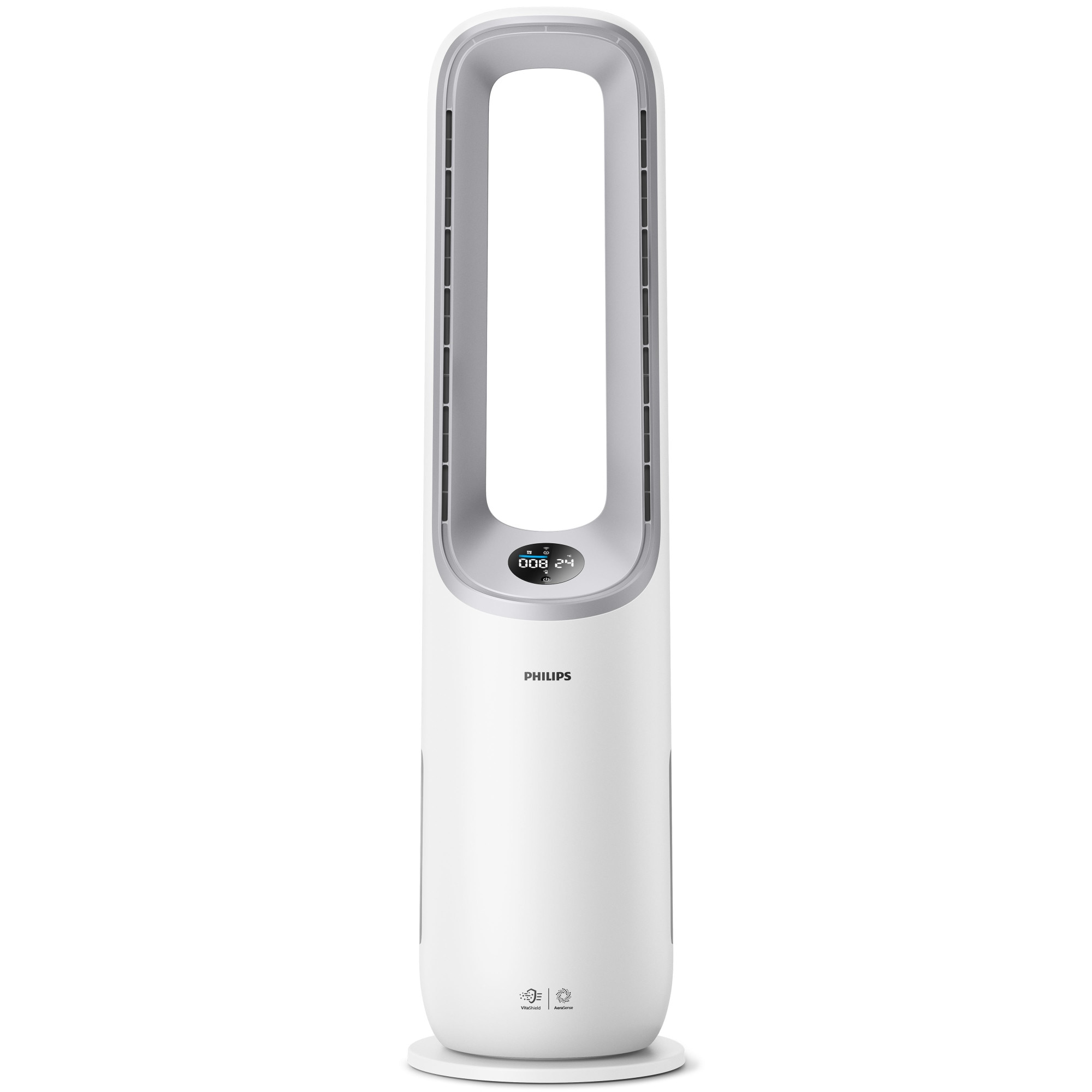 Philips AMF765/10 2-in-1 Air Purifier and Fan, CADR 270 mc/h, HEPA and activated carbon filter, AeraSense, 10 speed settings, Connected to the Air+ app, AI, Night mode, White