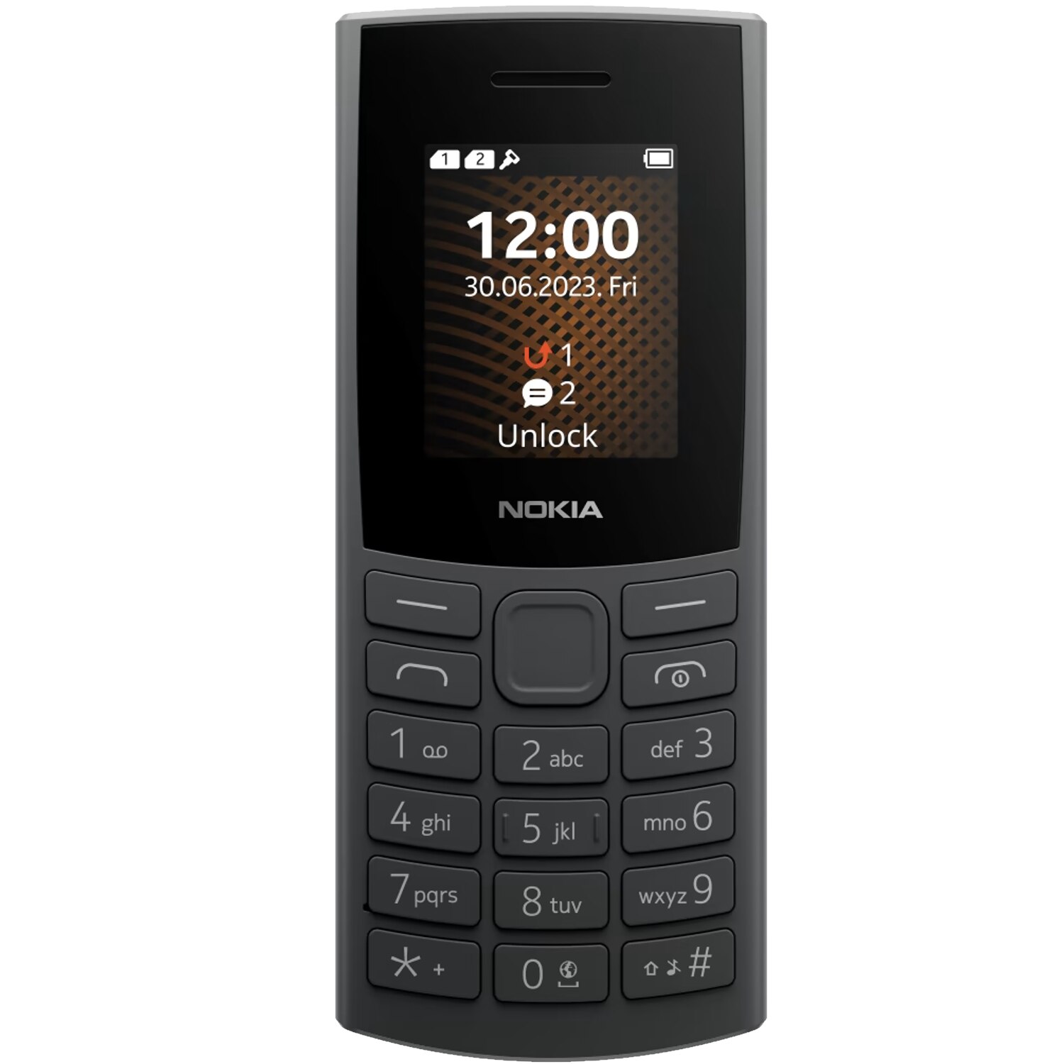 Telefon mobil Nokia 105 (2023), Dual SIM, 4G, Charcoal