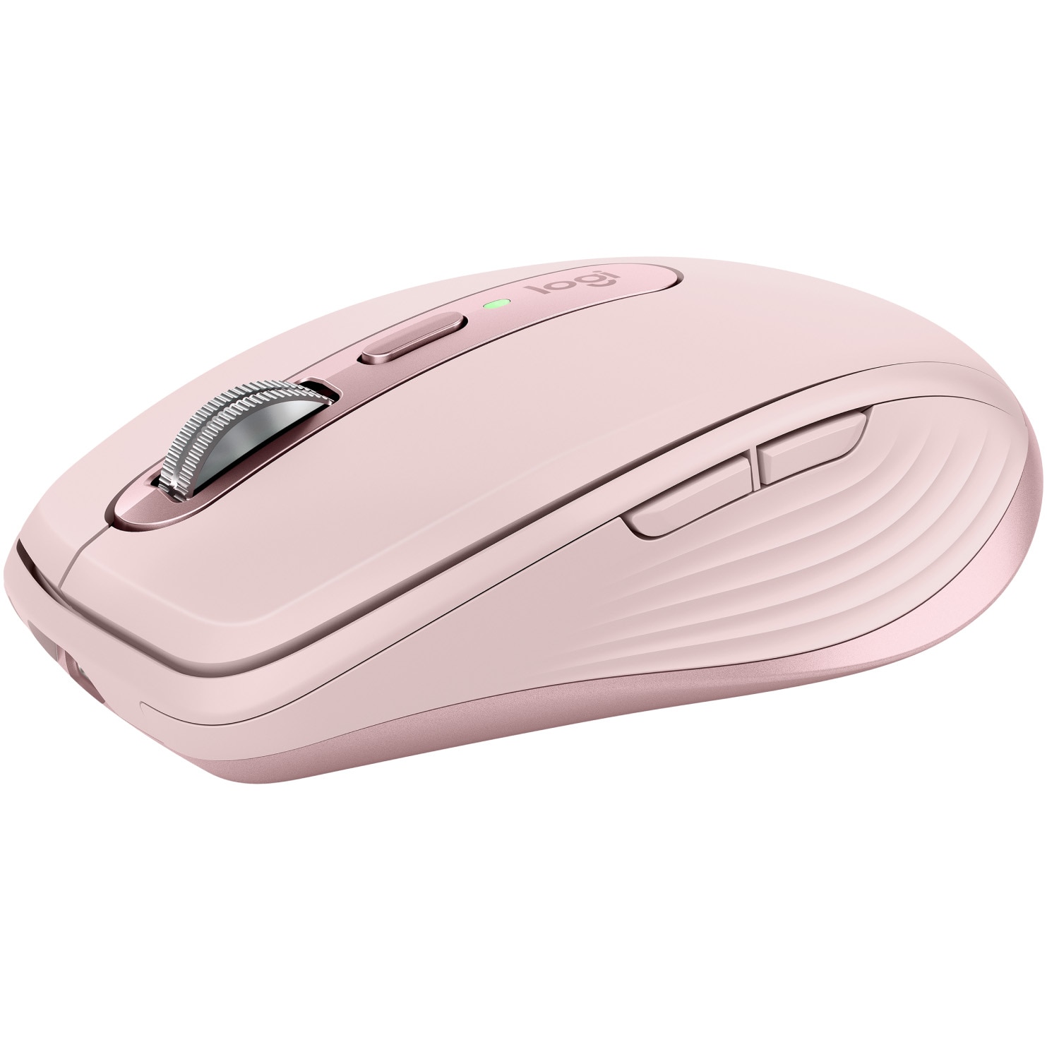 Wireless mouse Logitech MX Anywhere 3S, 2.4GHz&amp;Bluetooth, Silent, Scroll MagSpeed, Multidevice, USB-C, Rose