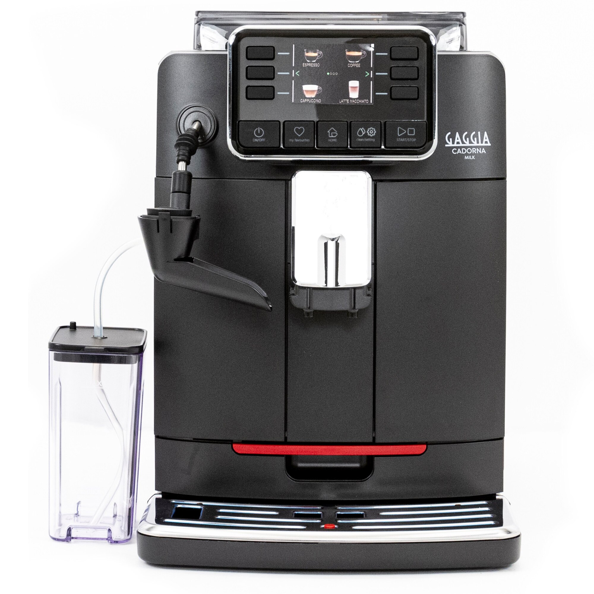 Espressor automat Gaggia Cadorna Milk, 1900W, 15 bar, 10 bauturi, carafa lapte, Negru