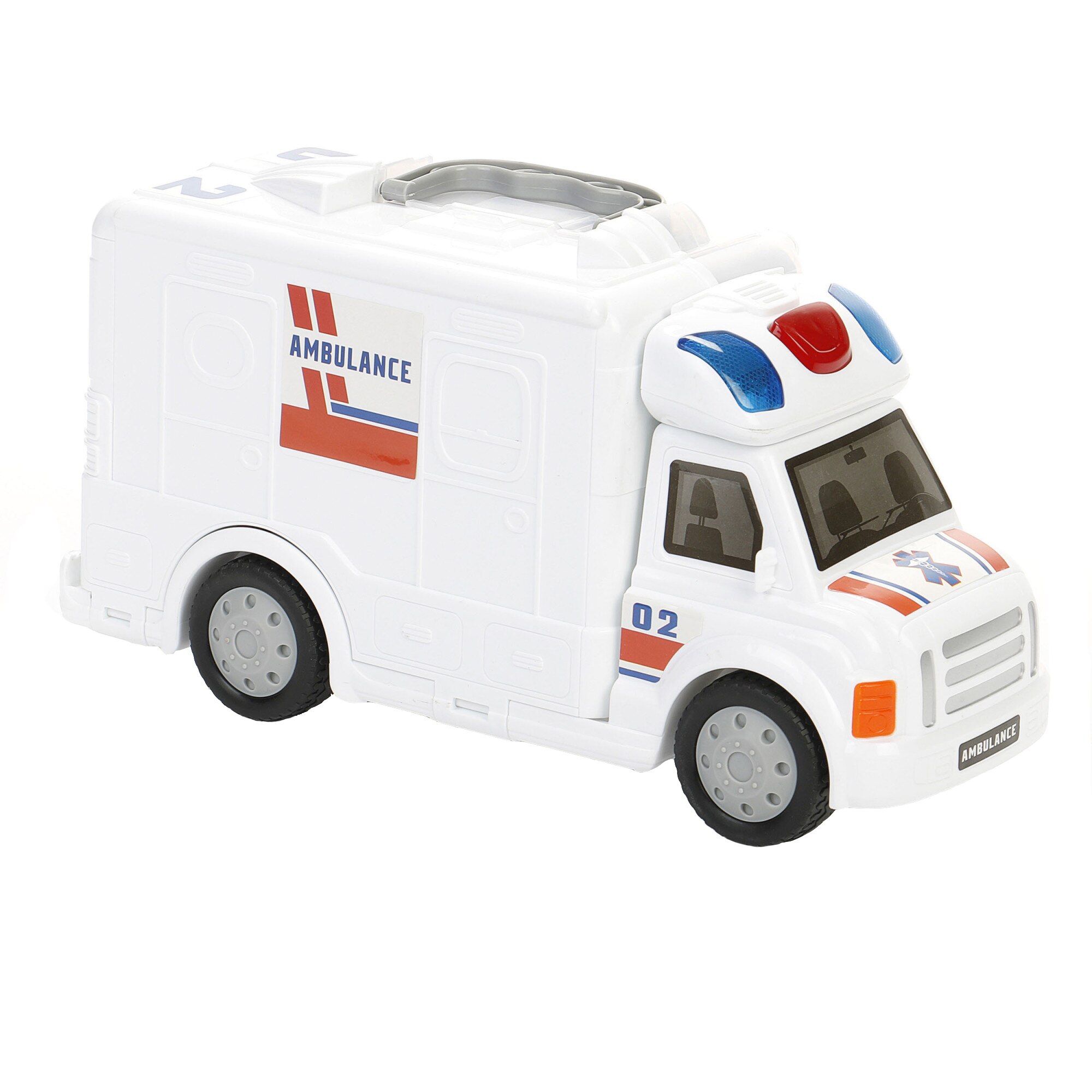 Set masinuta Mappy, Micul Doctor, cu 9 accesorii, lumini si sunete