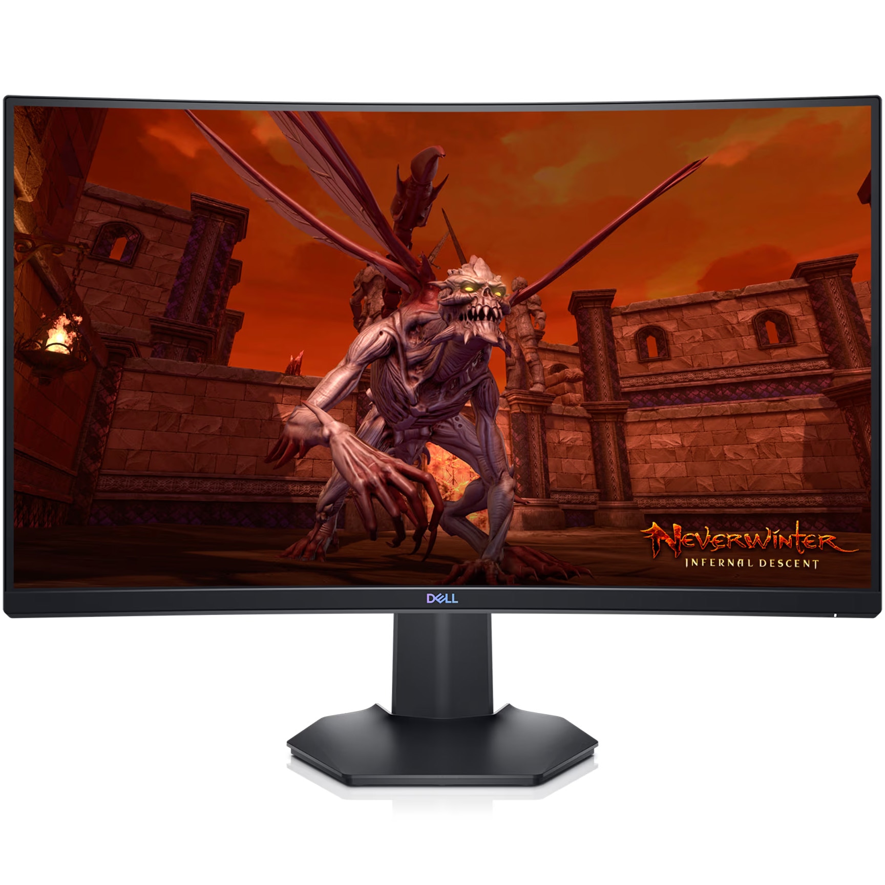Monitor Gaming Curbat LED VA DELL 27", Full HD (1920x1080), 144Hz, 1ms, AMD FreeSync™ Premium, NVIDIA G-Sync™, 2x HDMI, Display Port, Jack, Pivot, VESA, negru