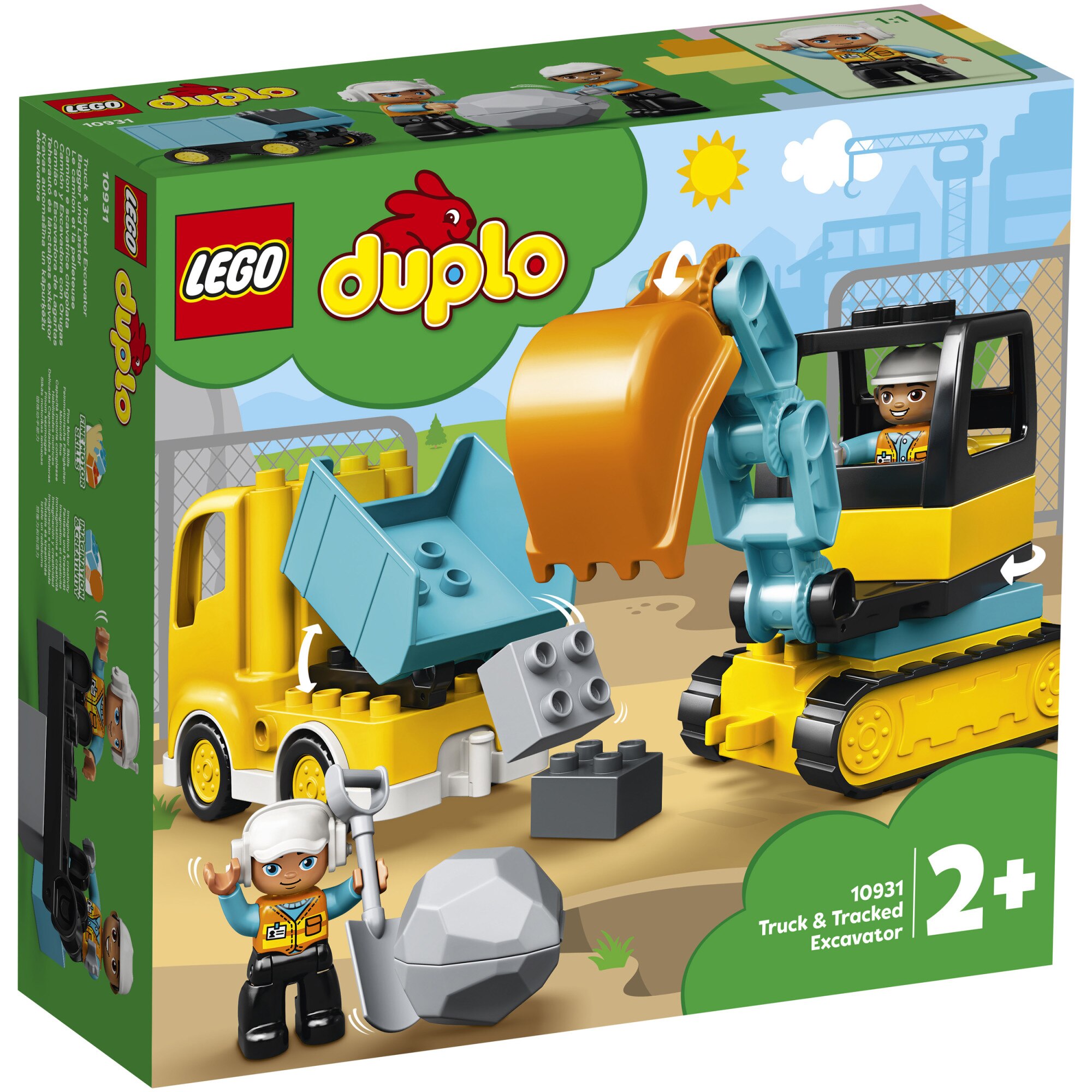LEGO® DUPLO - Camion si excavator pe senile 10931, 20 piese