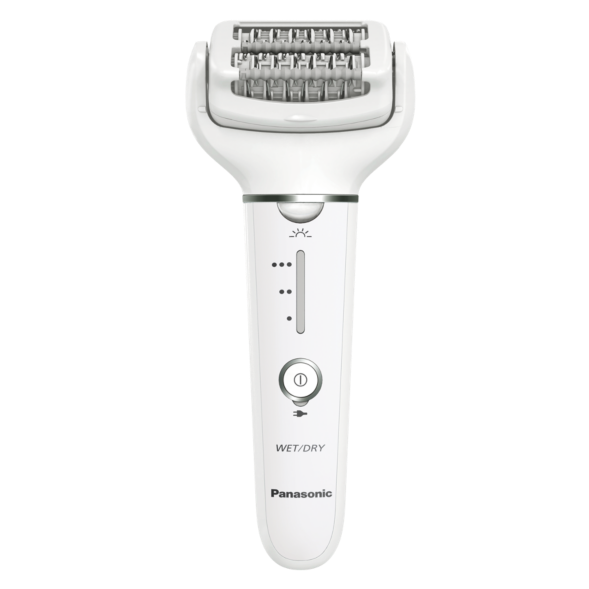 Panasonic ES-EY31-W503 Epilator, Wet &amp; Dry, Cordless, 2 discs &amp; 60 tweezers, Pressure sensor, Double discs, Flexible and 90° swivel head, 3 speeds, White/Cream