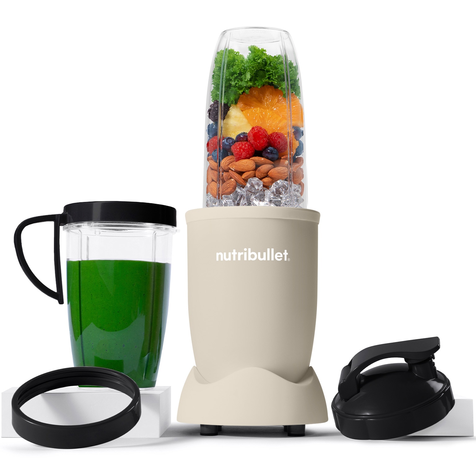 Nutribullet Pro Mineral Blender NB907MASN, 900 W, 1 speed, 5 accessories, 710 ml and 946 ml cups, To-Go lid, beige