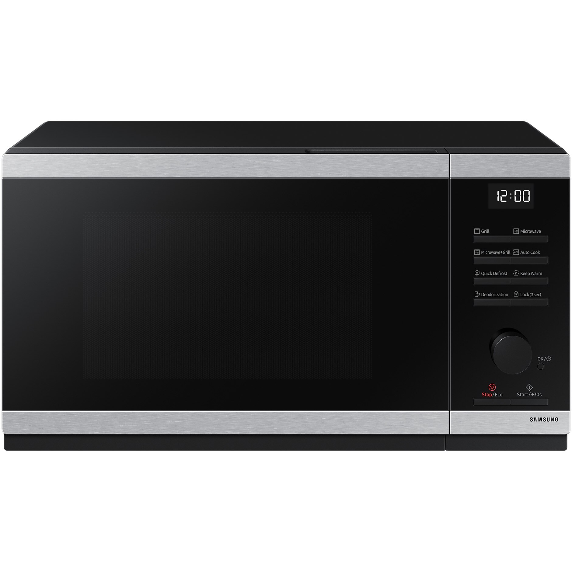 Samsung MG23DG4524ATE2 microwave oven, 23 l, Grill, Electronic control, 800 W, Black