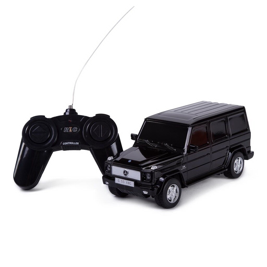 Masinuta Rastar RC - Mercedes-Benz G55 AMG, negru, 1:24