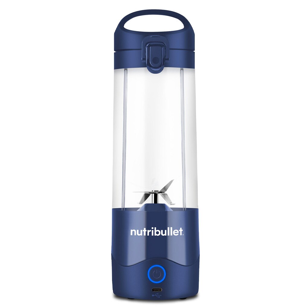 Nutribullet® OC003NBL portable blender, 475 ml capacity, 15 uses per charge, USB-C, blue