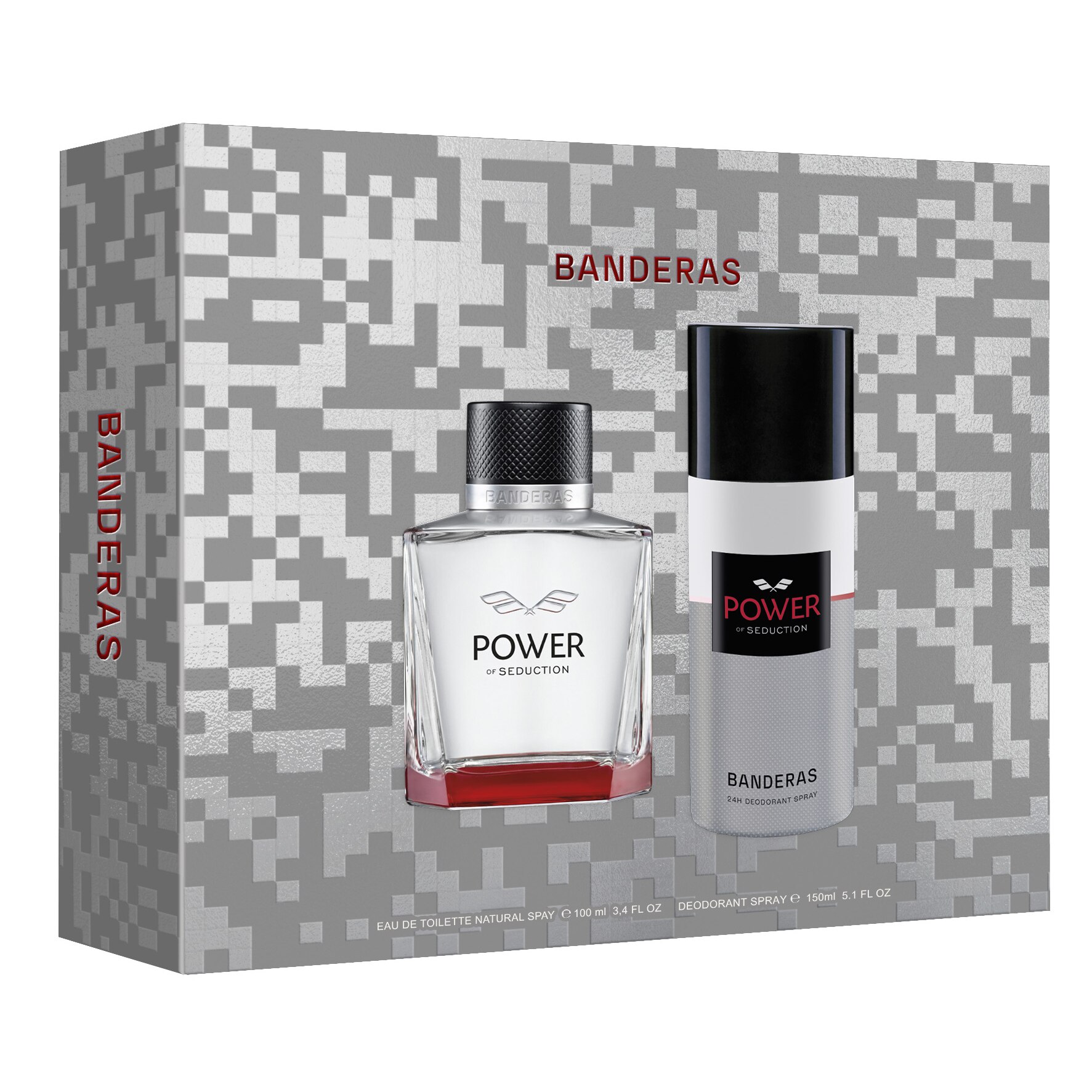 Antonio Banderas Power of Seduction gift set: Eau de toilette, 100 ml + Deodorant Spray, 150 ml