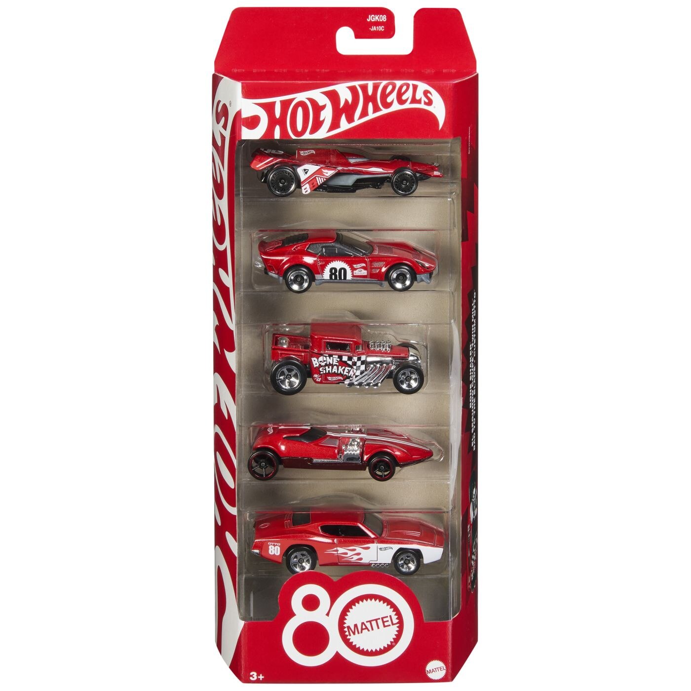 Set 5 masinute Hot Wheels, 80th Anniversary, 1:64