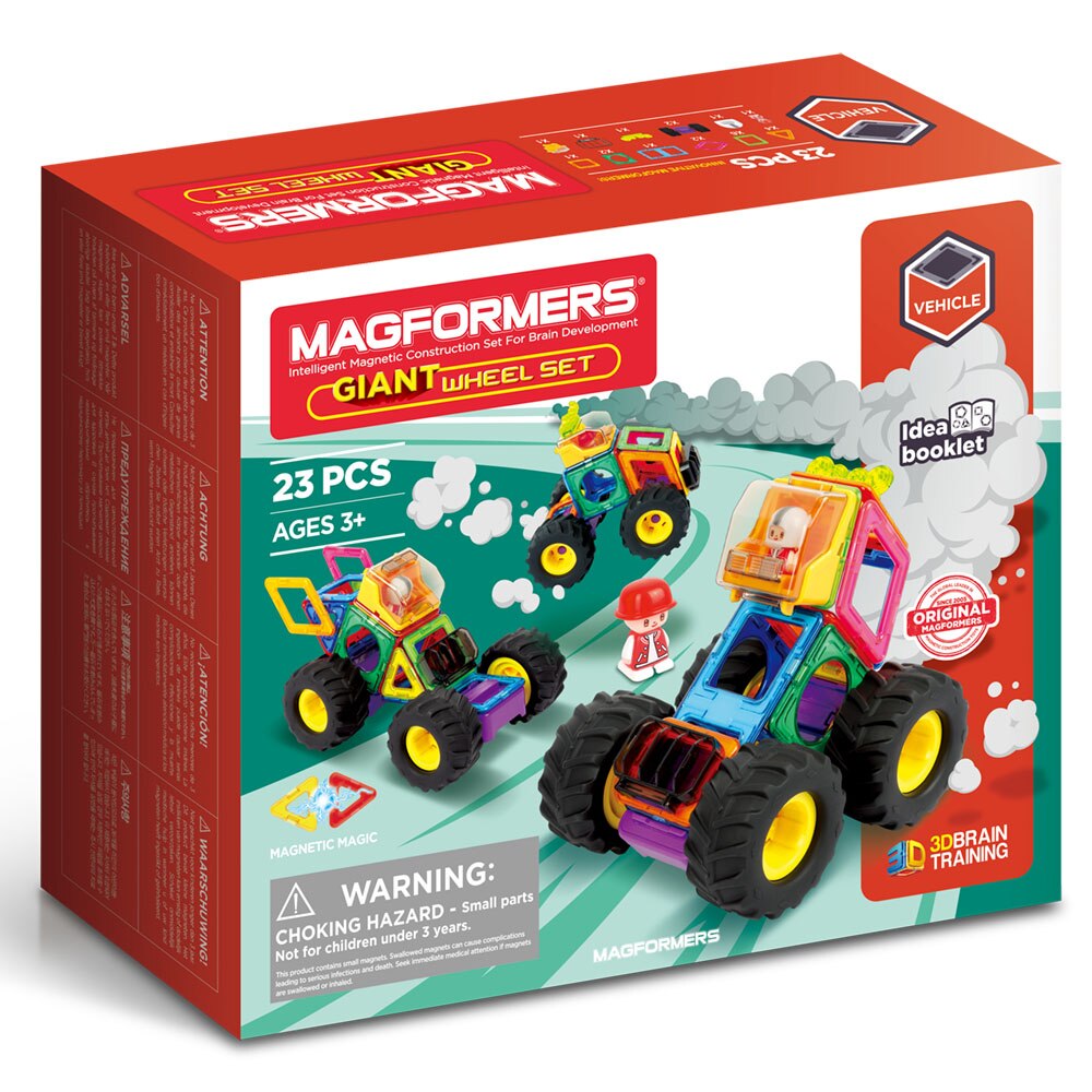 Set de constructie magnetic Magformers - Giant Wheels, 23 piese