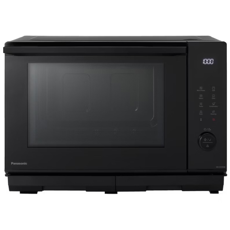 Panasonic NN-DS59NBEPG Microwave Oven, 27 l, 1350 W, Steam, Grill, Touch Control Panel, Black
