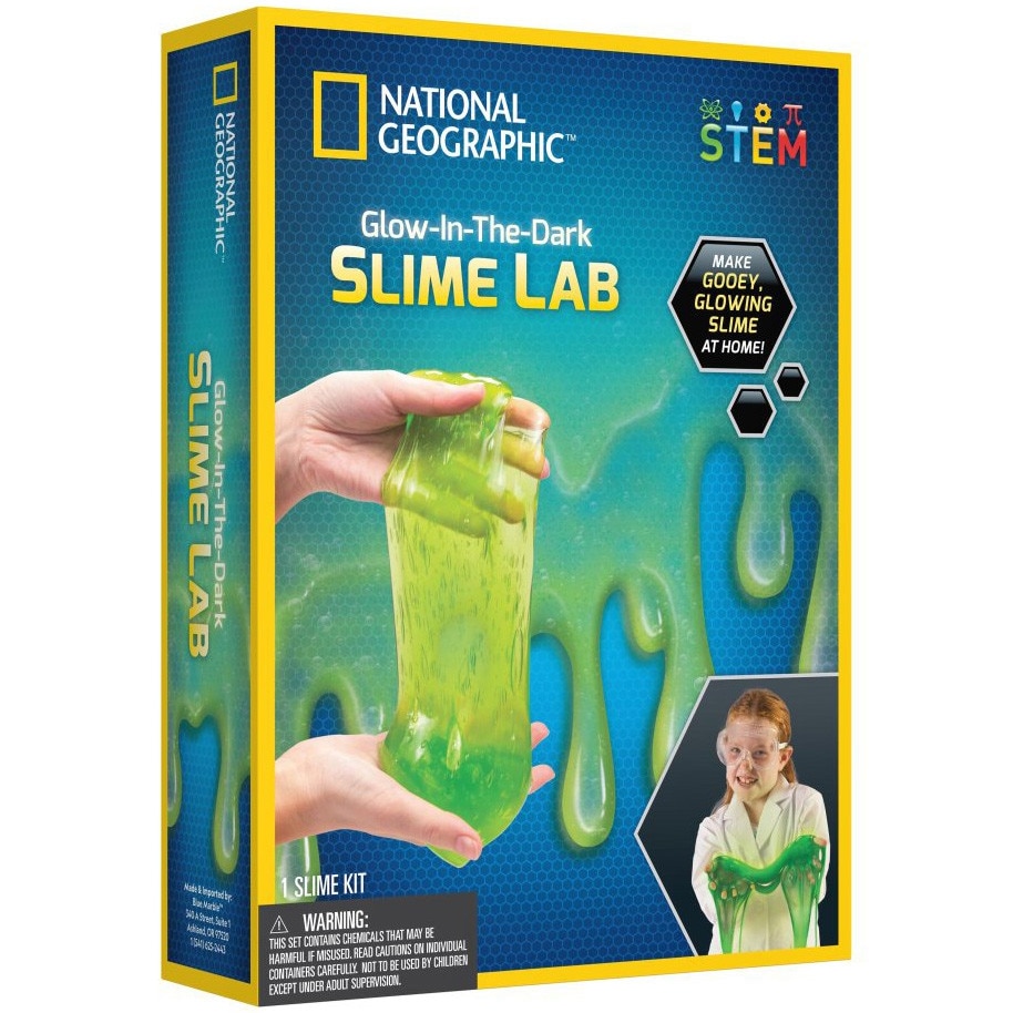 Set educativ National Geographic - Laboratorul de slime fosforescent