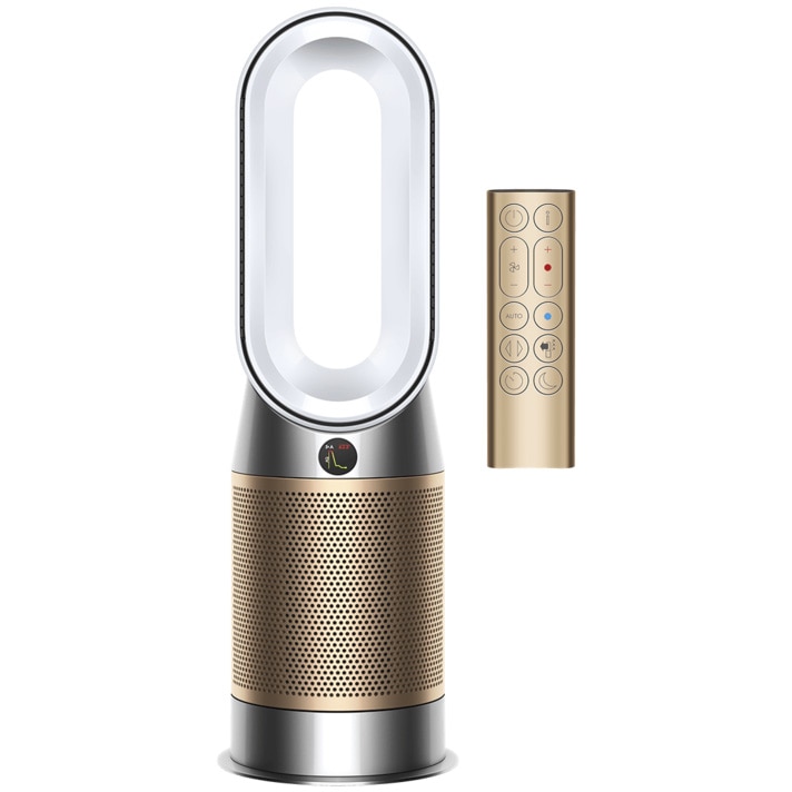 Purificator de aer Dyson HP09 Hot+Cool, Formaldehida, WiFi, Bluetooth, Filtru HEPA H13, Mod nocturn, Telecomanda, Argintiu