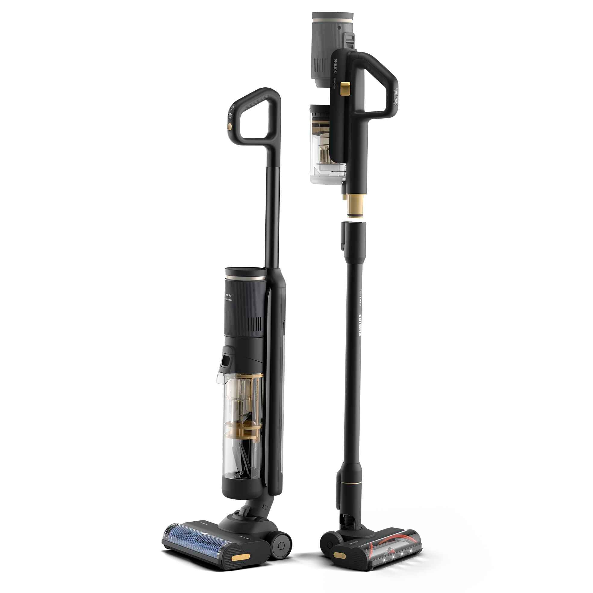 Philips AQUA TRIO 7000 vacuum: Aqua Spin 2500, self-cleaning, upholstery/narrow space, mini turbo brush.