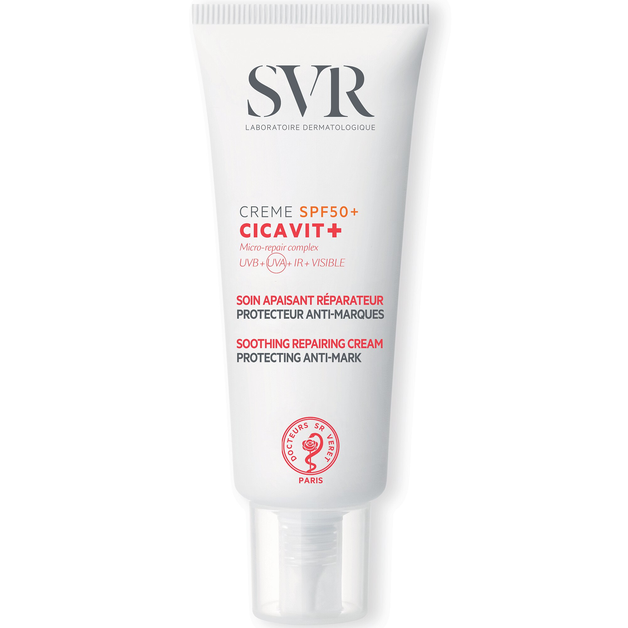 Crema SVR Cicavit+ pentru pielea iritata cu SPF50+, 40 ml
