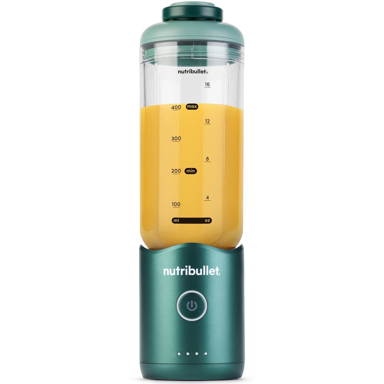 Nutribullet® Flex portable blender NBP013GR, 590 ml capacity, removable motor base, 15 uses per charge, USB-C, green