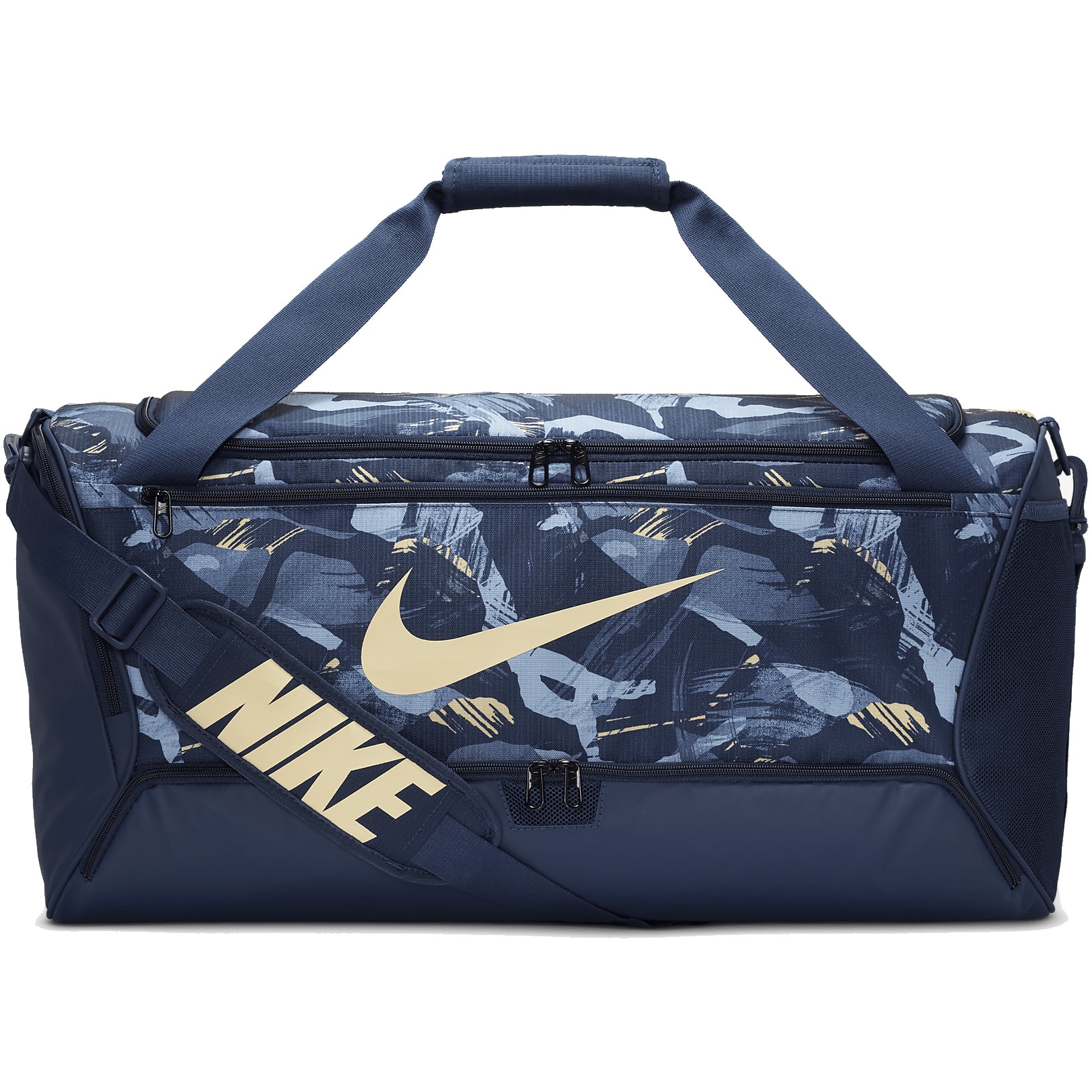 Geanta sport Nike Brasilia M 95 AOP, 60 litri, albastrumulti