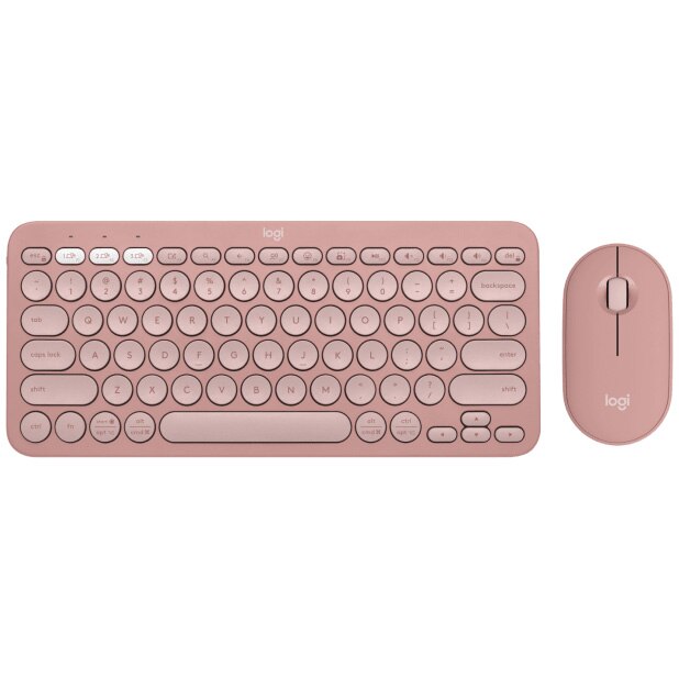Pebble 2 Combo keyboard + mouse kit, Tonal Rose