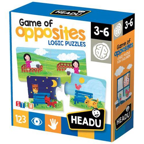 Puzzle Headu S.T.E.M. - Jocul lucrurilor opuse, 32 piese
