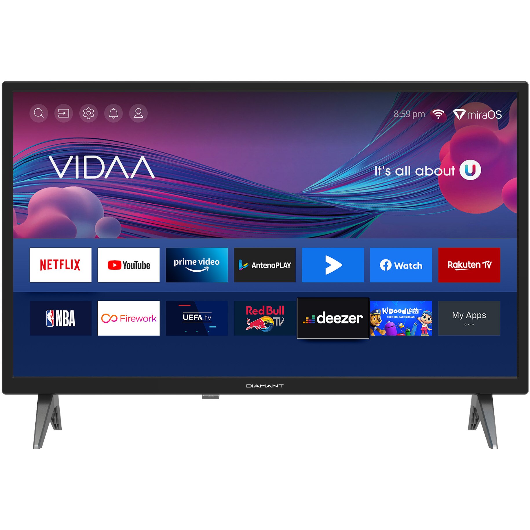 Televizor LED Diamant by Horizon 24HL4330H/C, 60 cm, Smart, HD, Clasa E