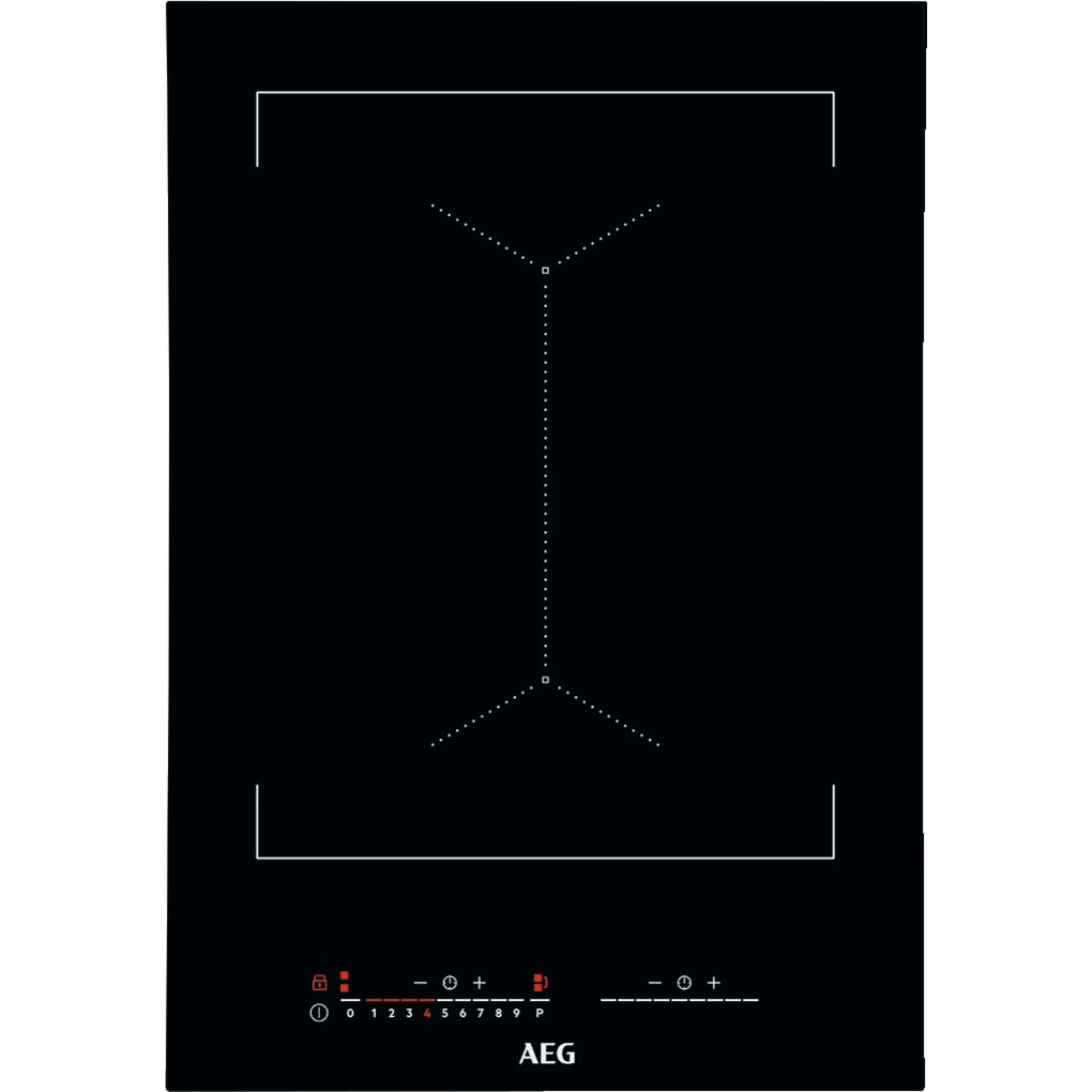 Plita incorporabila AEG IKE42640KB, Inductie, 2 zone de gatit, Control touch, Timer, Bridge, ActiveTouch, 36 cm, Negru