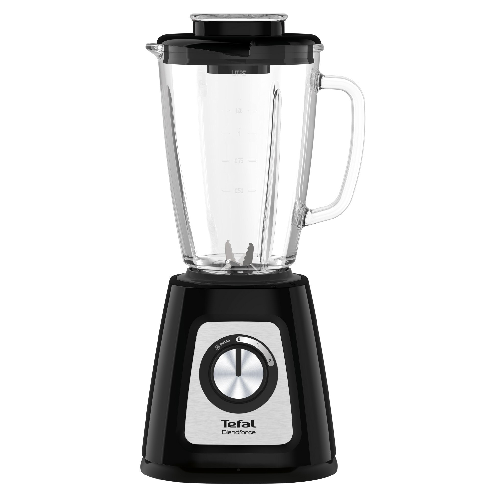 Blender Tefal Blendforce BL438831, 800 W, Powerlix, Smart Lock, 1.75 L, Black/Grey