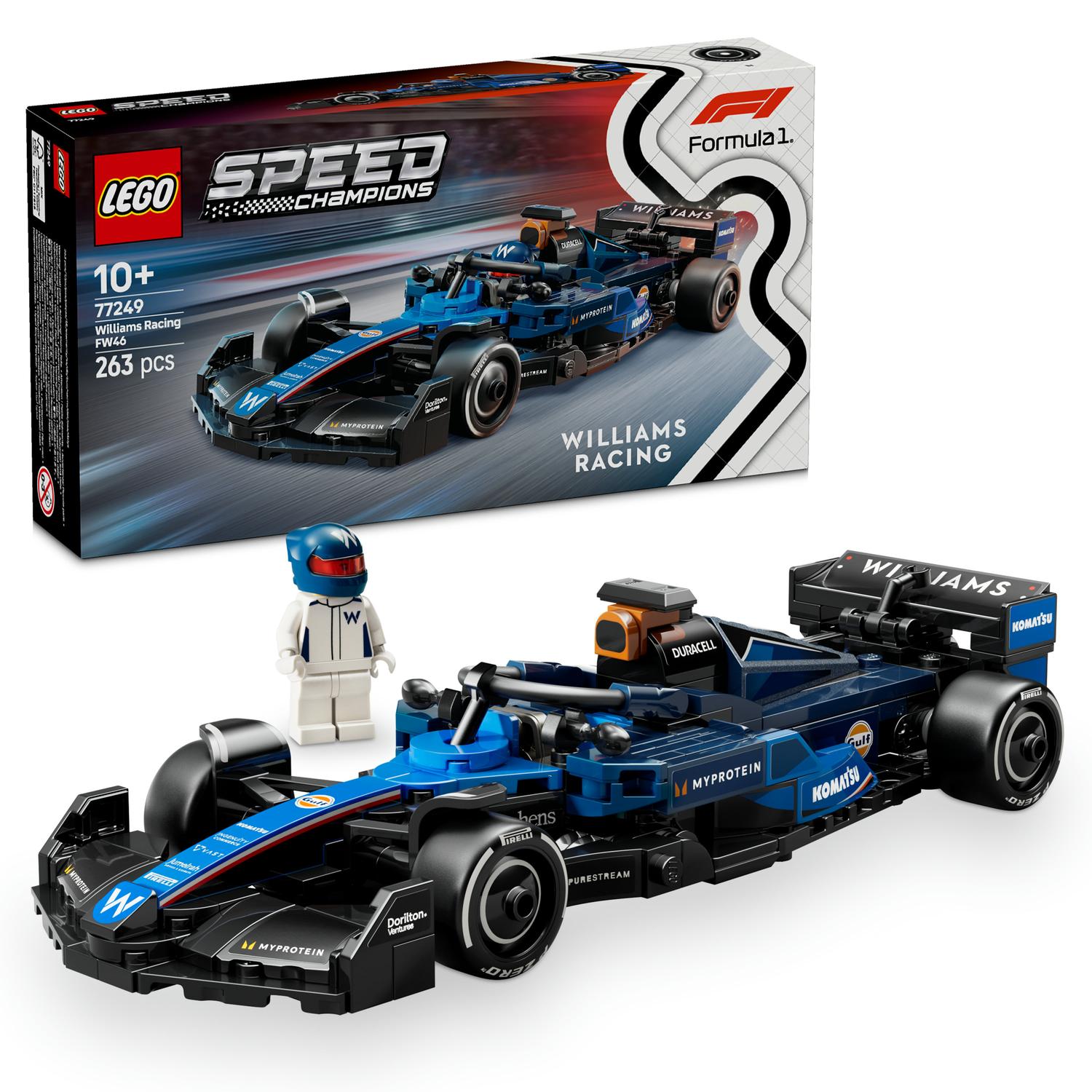 LEGO® Speed Champions - F1® Williams Racing FW46 Race Car 77249, 263 pieces