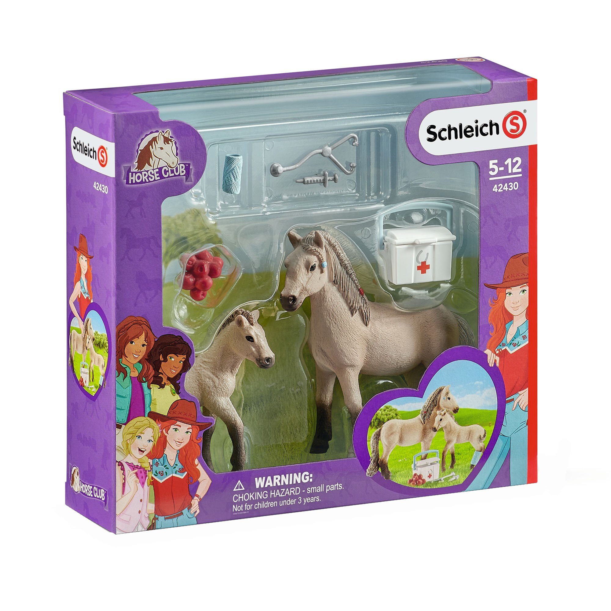 Set figurine Schleich, Calul Islandez si trusa de prim ajutor