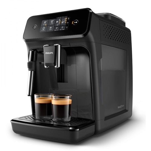 Philips EP1221/20 espresso machine: 2 coffee types, classic frother, ceramic grinder, AquaClean ready, gray matte.