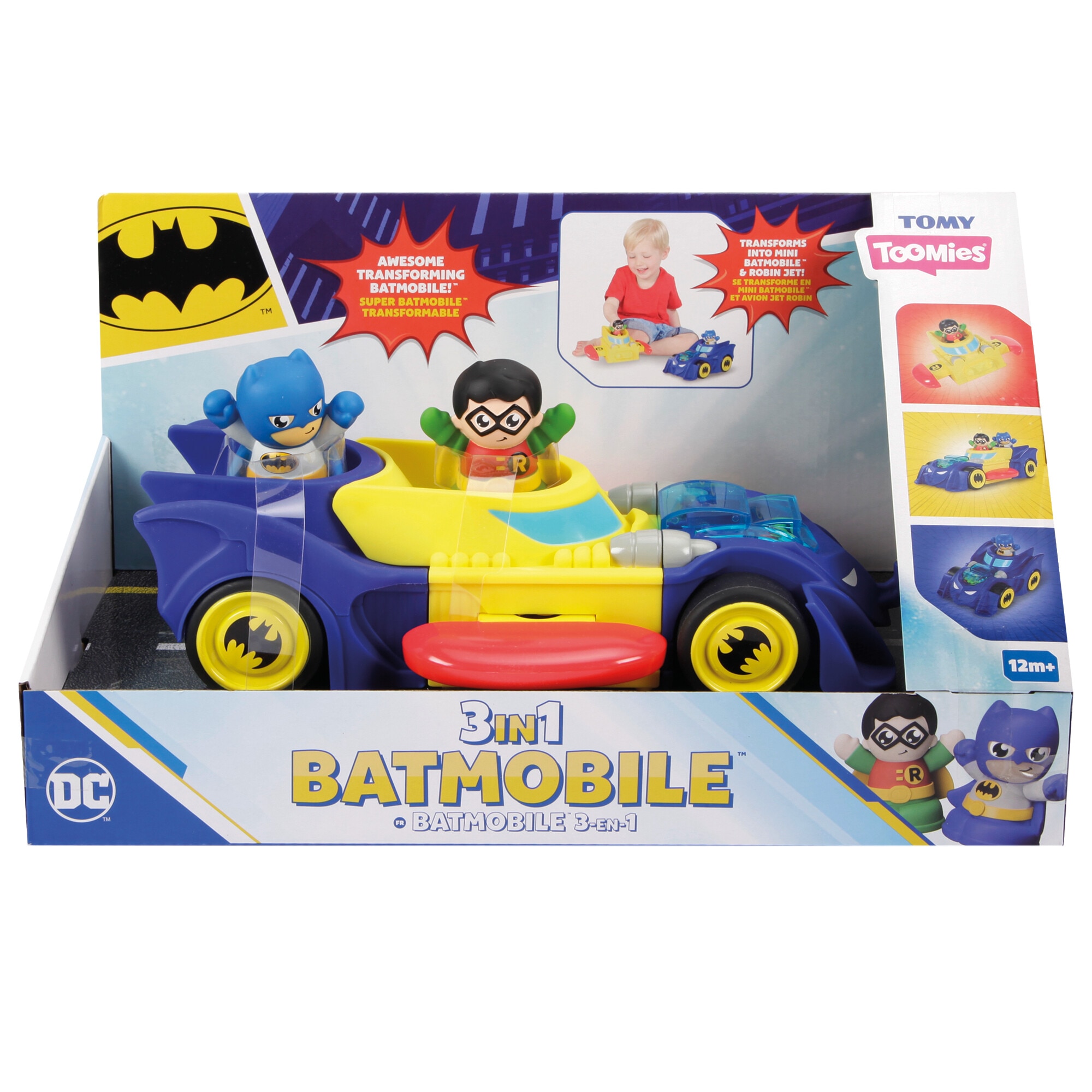 Vehicul 3 in 1 Tomy - Batmobil