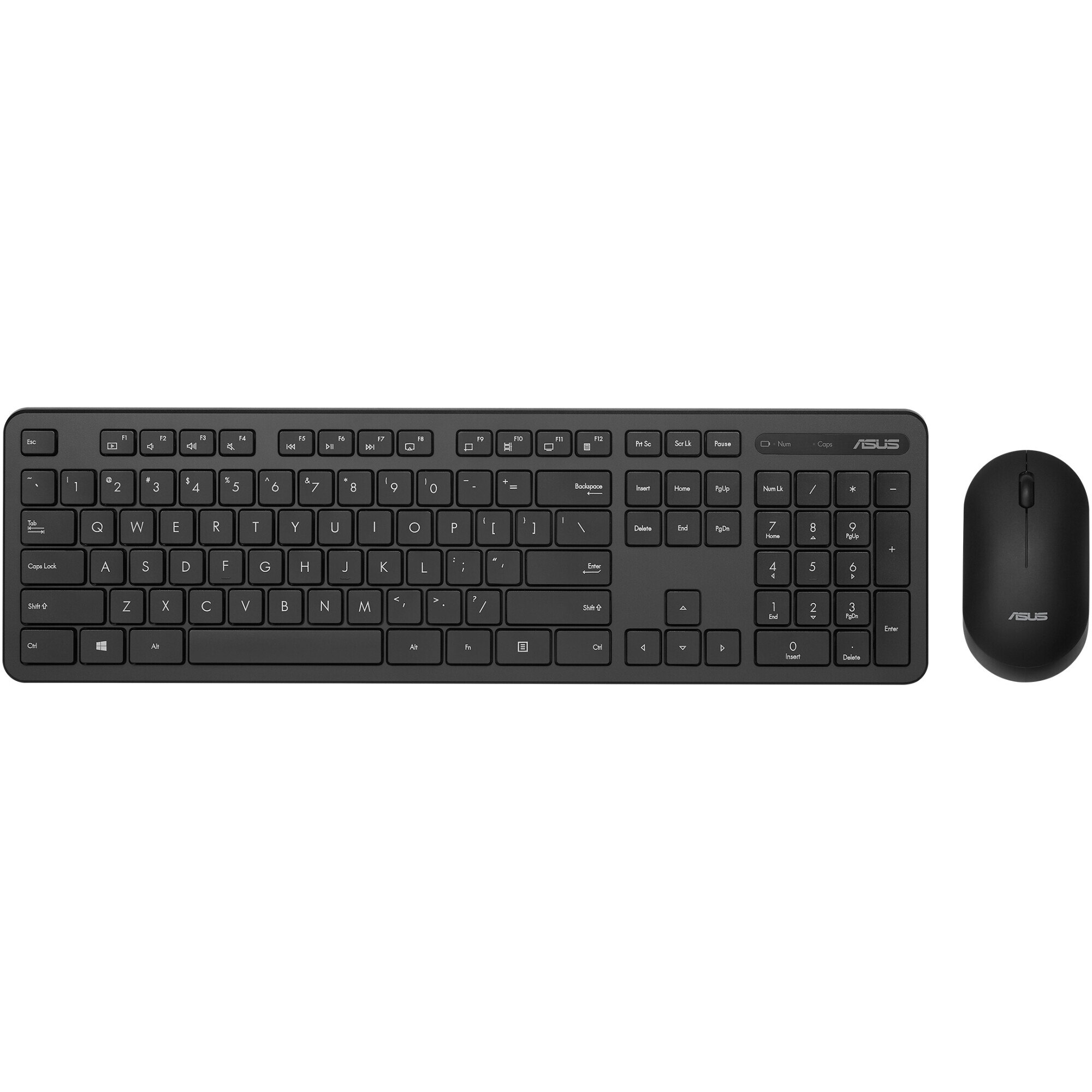 Kit tastatura + mouse wireless ASUS CW100, Negru