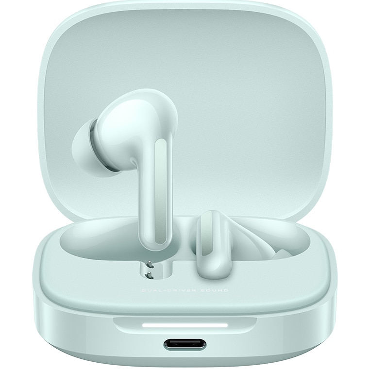 In-Ear Headphones Redmi Buds 6, Wireless, Bluetooth 5.4, ANC, Autonomy 42 hours, IP54, Coral Green