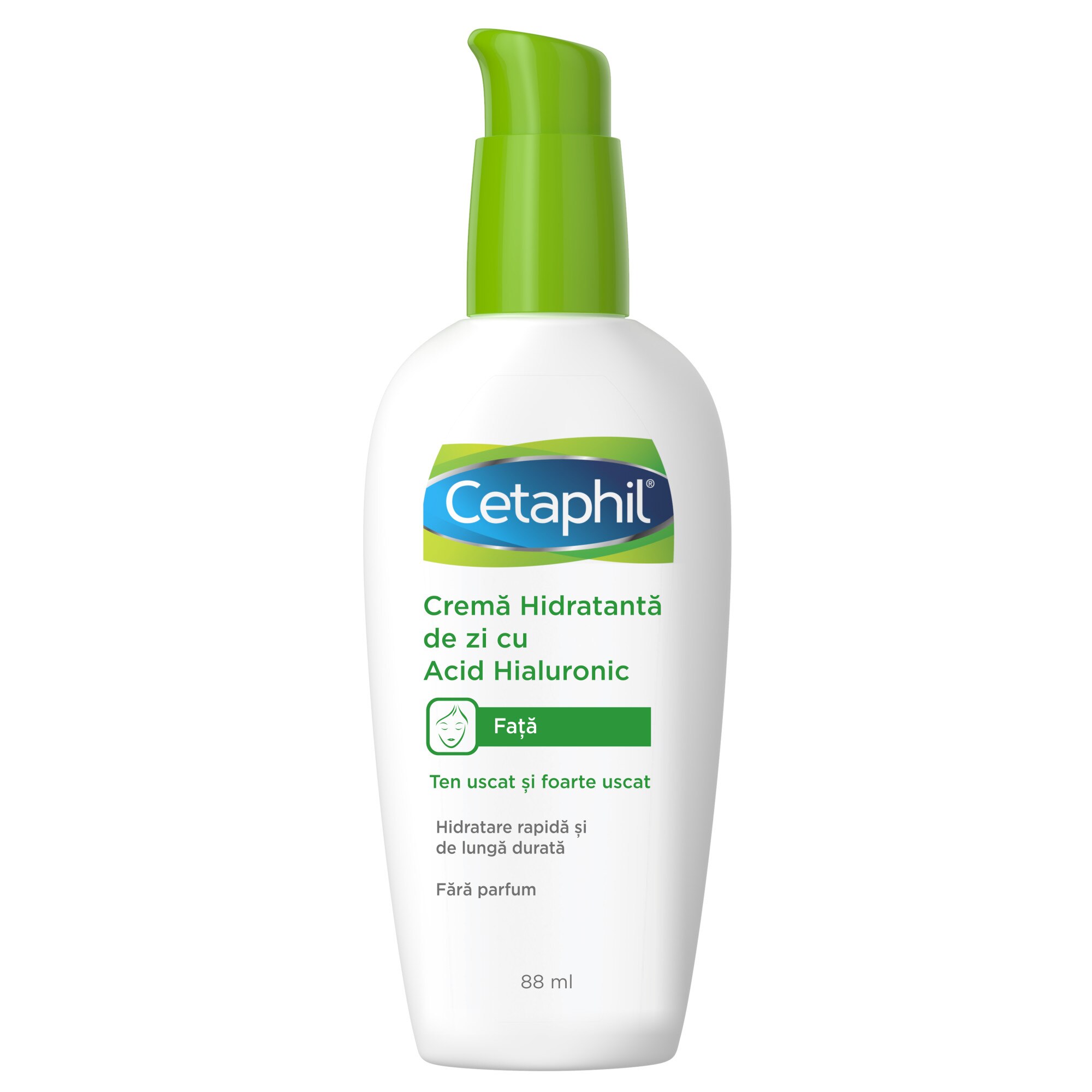 Cetaphil Day Moisturizing Lotion, 24-hour hydration with hyaluronic acid, fragrance-free, paraben-free, 88 ml