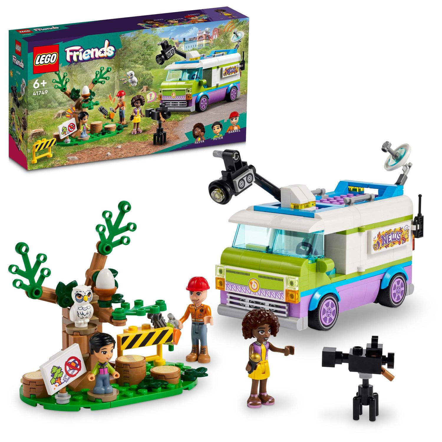 LEGO® Friends - Studioul mobil de stiri 41749, 446 piese
