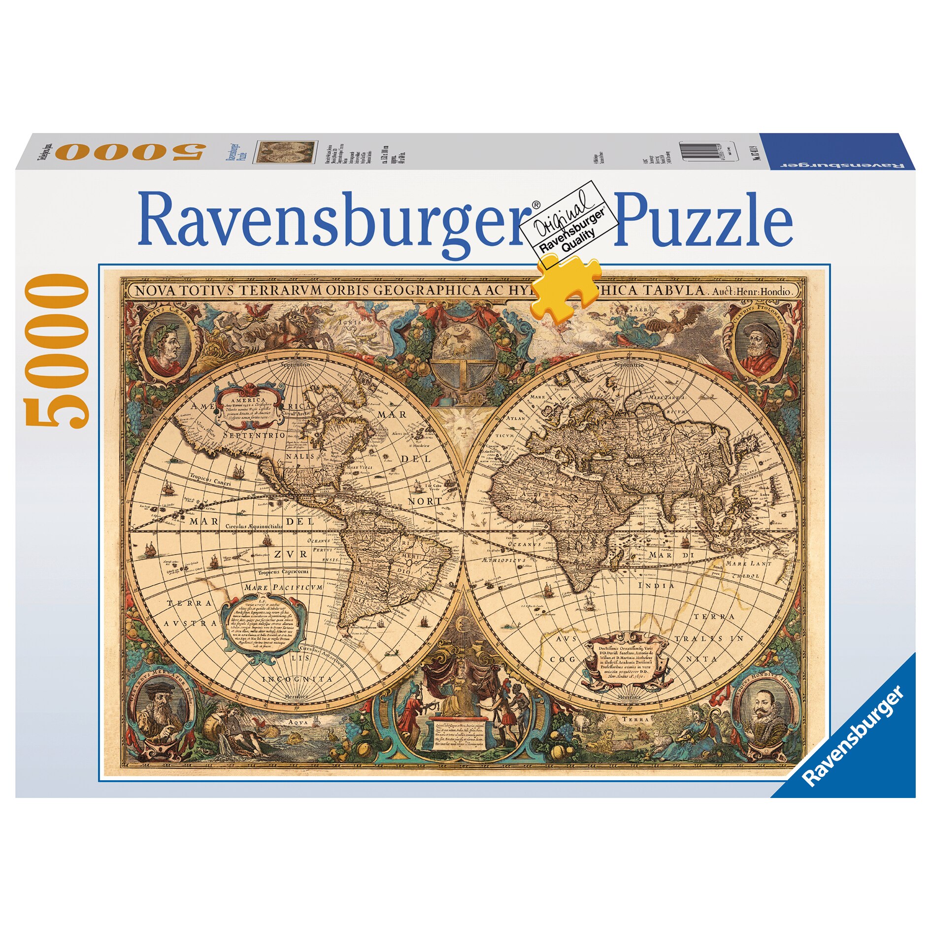 Puzzle Ravensburger harta antica a lumii, 5000 piese