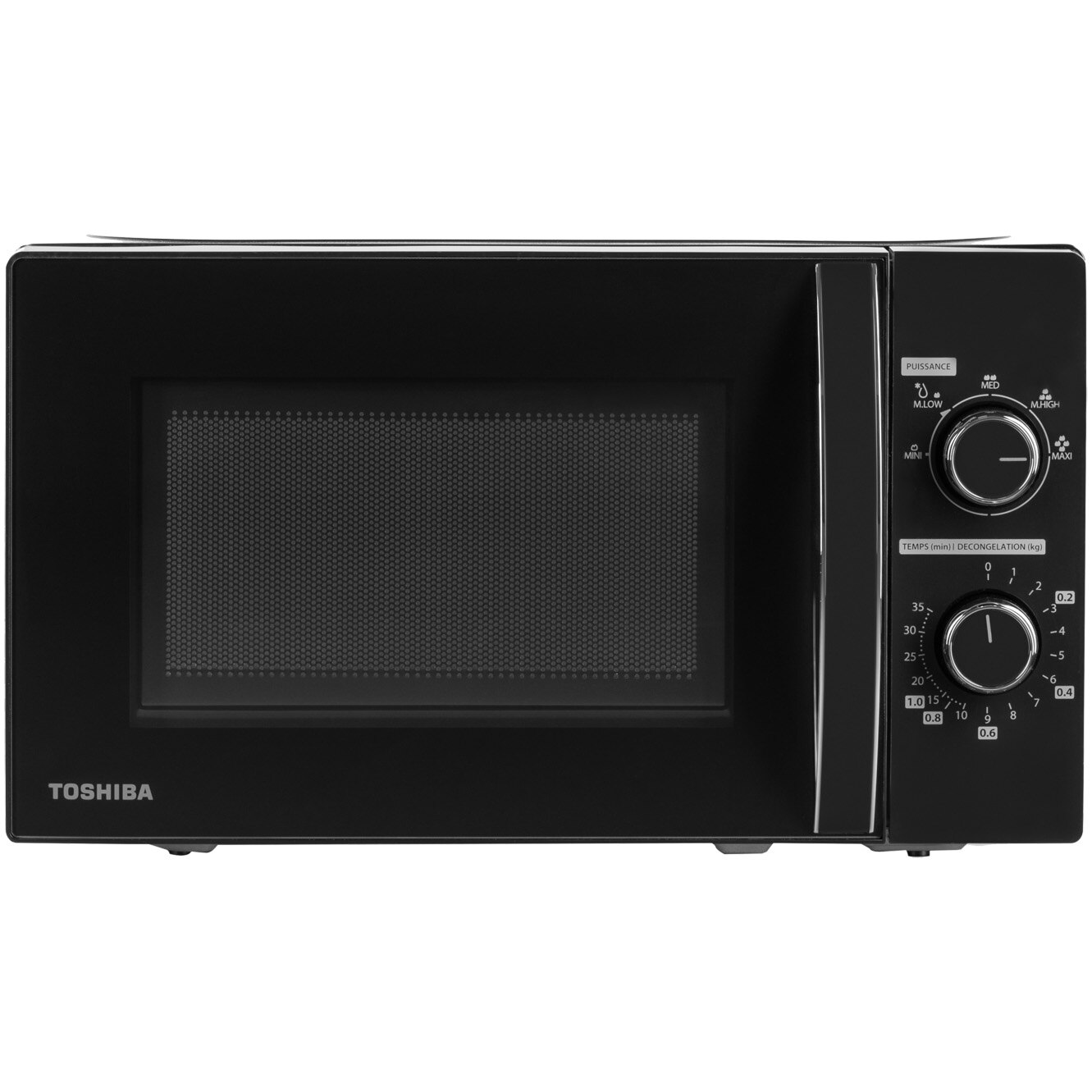 Cuptor cu microunde Toshiba MWP-MM20PBK, 20l, Control mecanic, 700W, 5 nivele putere, Iluminare LED, Negru