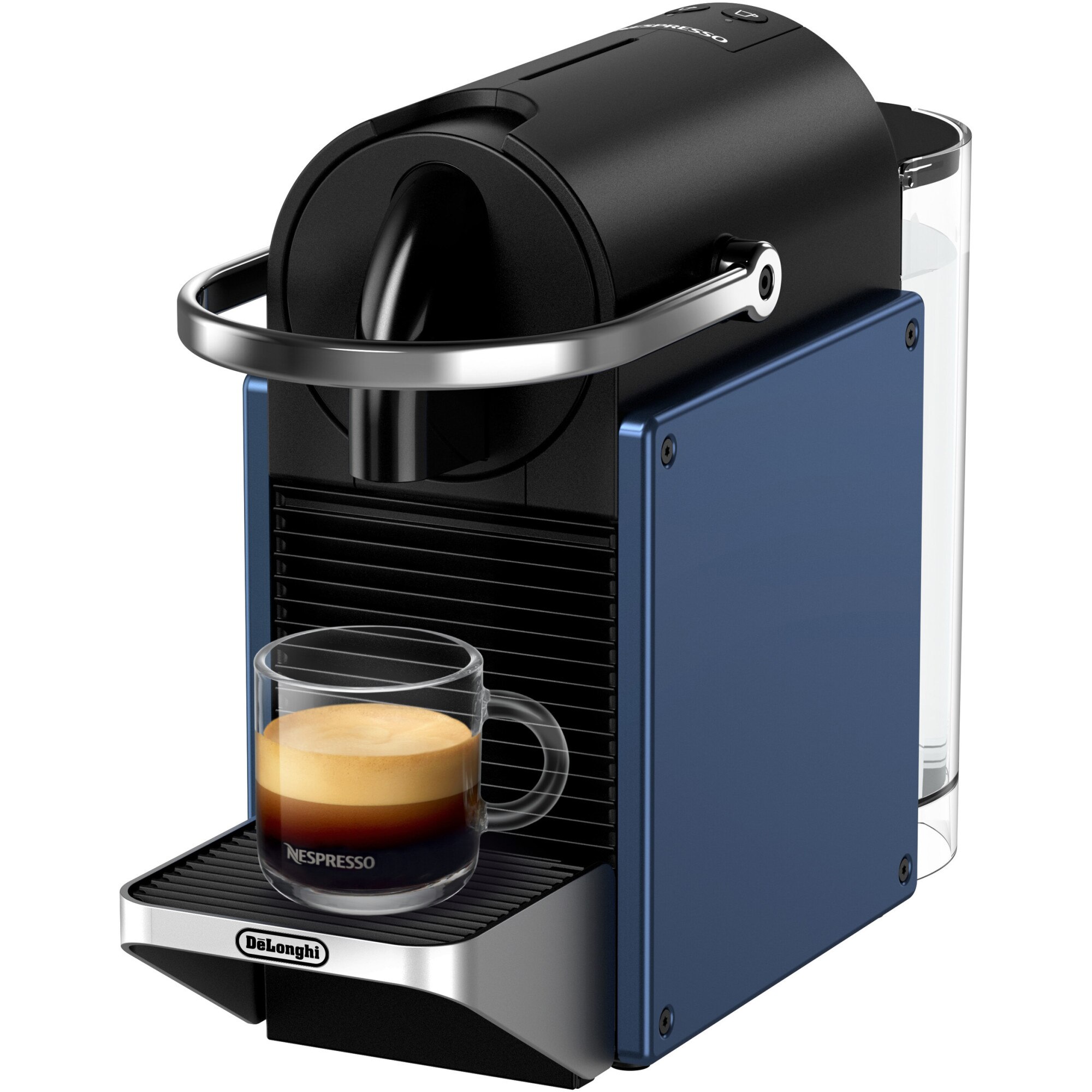 Nespresso De'Longhi Pixie EN127.BL PIXIE espresso machine, 0132193844, 19 bar, Fast heating 25 seconds, Automatic shut-off, Water tank capacity 0.7 l, blue, tasting capsule set included