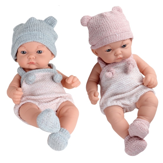Set 2 papusi Mappy - Baby so lovely, Twins, cu accesorii, 25 cm