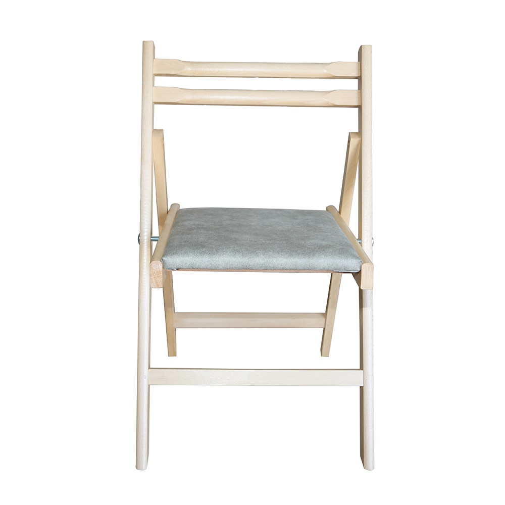 Set 2 scaune pliabile Nefmob Georgia, 55x45x77 cm, culoare gri antichizat