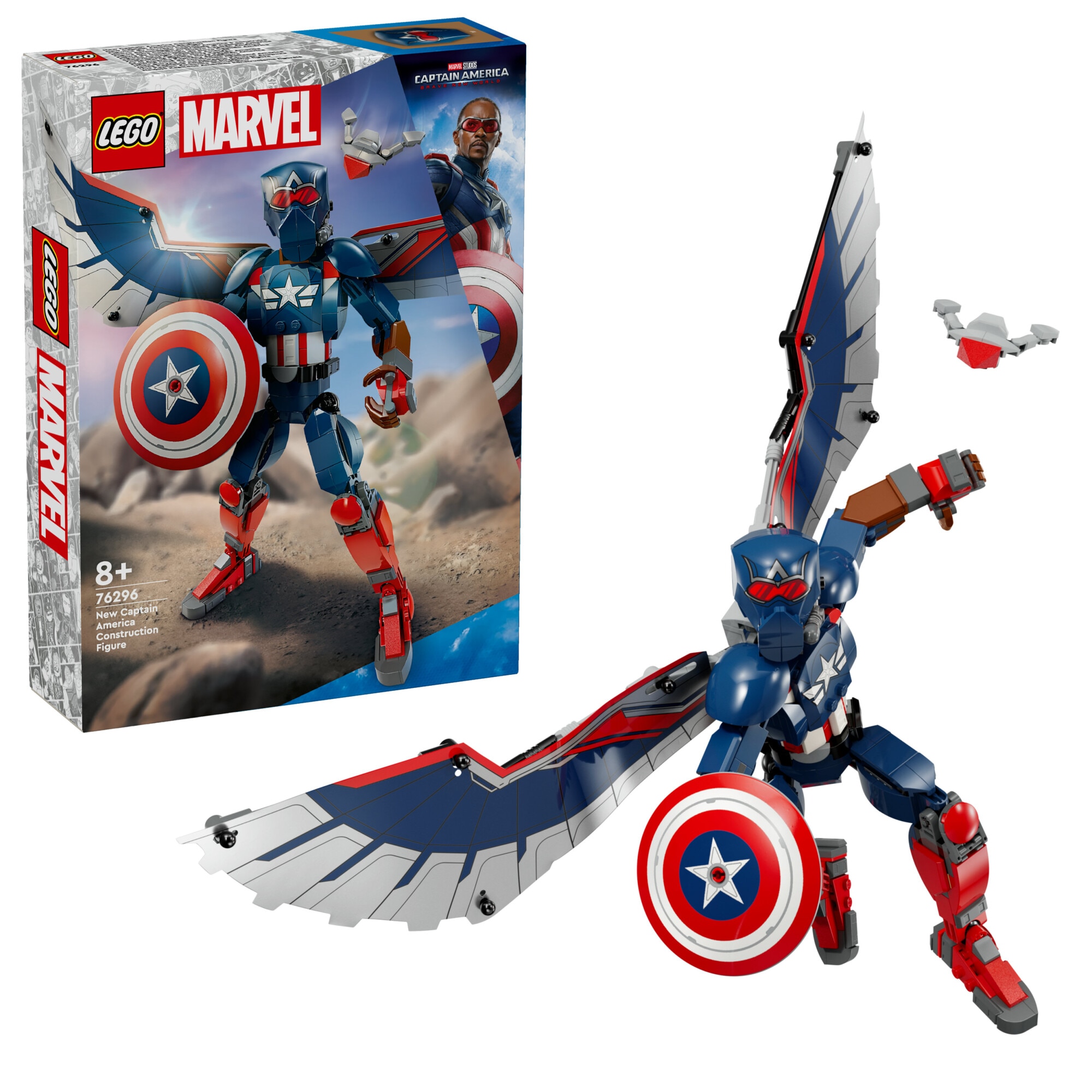 LEGO® Marvel - Captain America vs. Red Hulk Battle 76296, 359 pieces