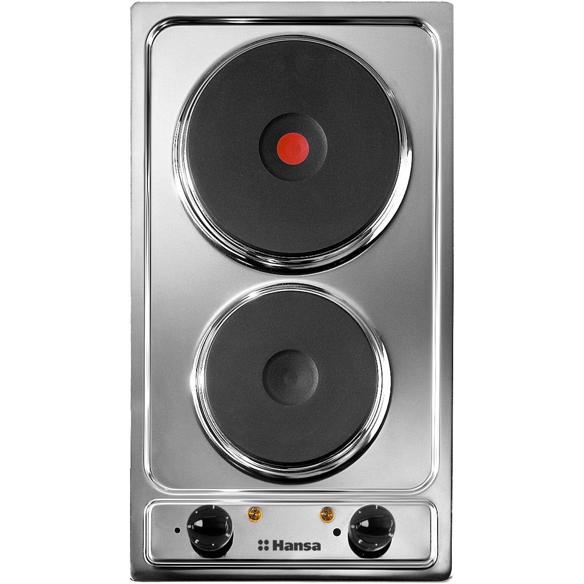 Plita incorporabila Hansa BHEI301077, Electrica, 2 Arzatoare, Inox